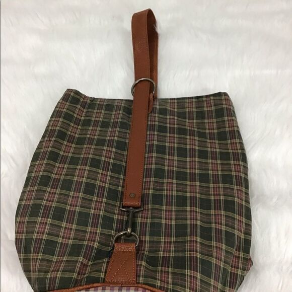 FOSSIL Checkered Print Shoulder/Duffle Bag - Picture 3 of 16